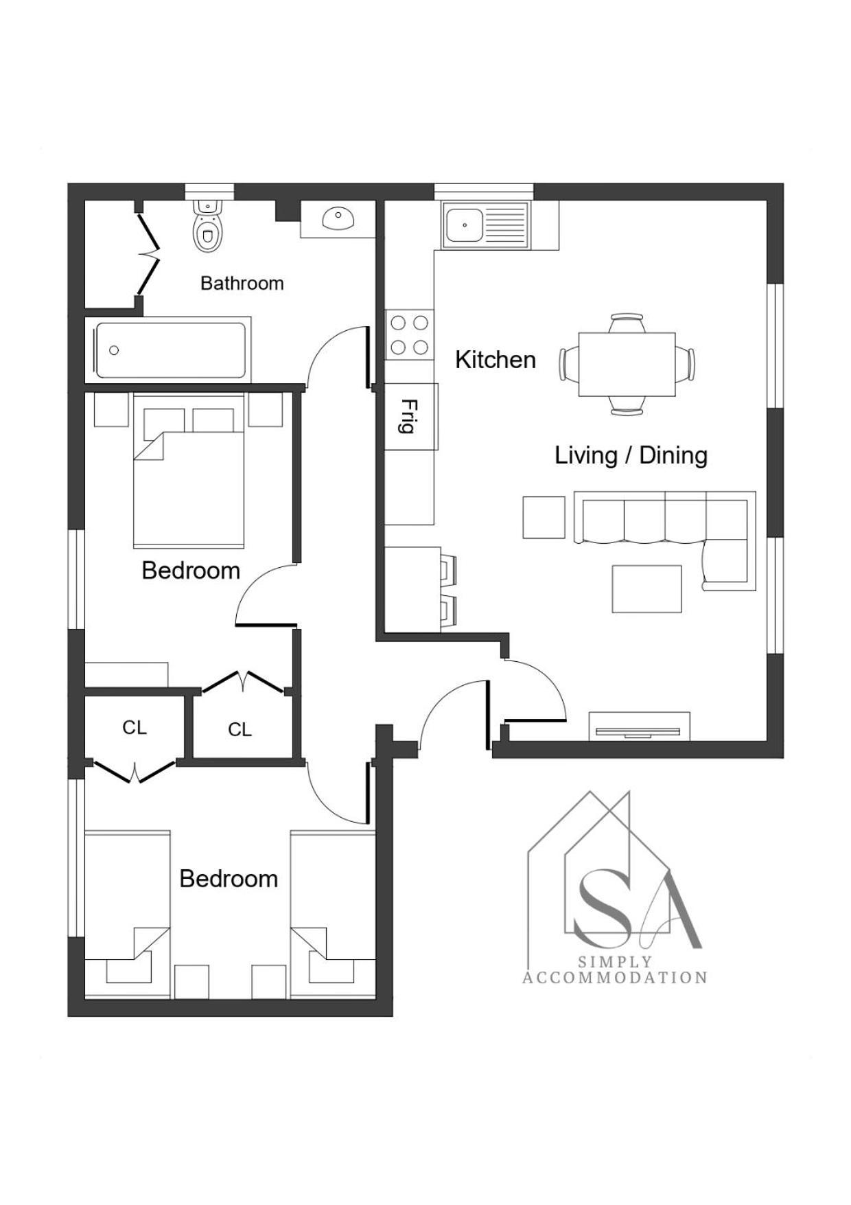 Spacious 2Br Flat - 2 Free Parking Spaces - Near Lgw Airport Crawley  Exteriör bild